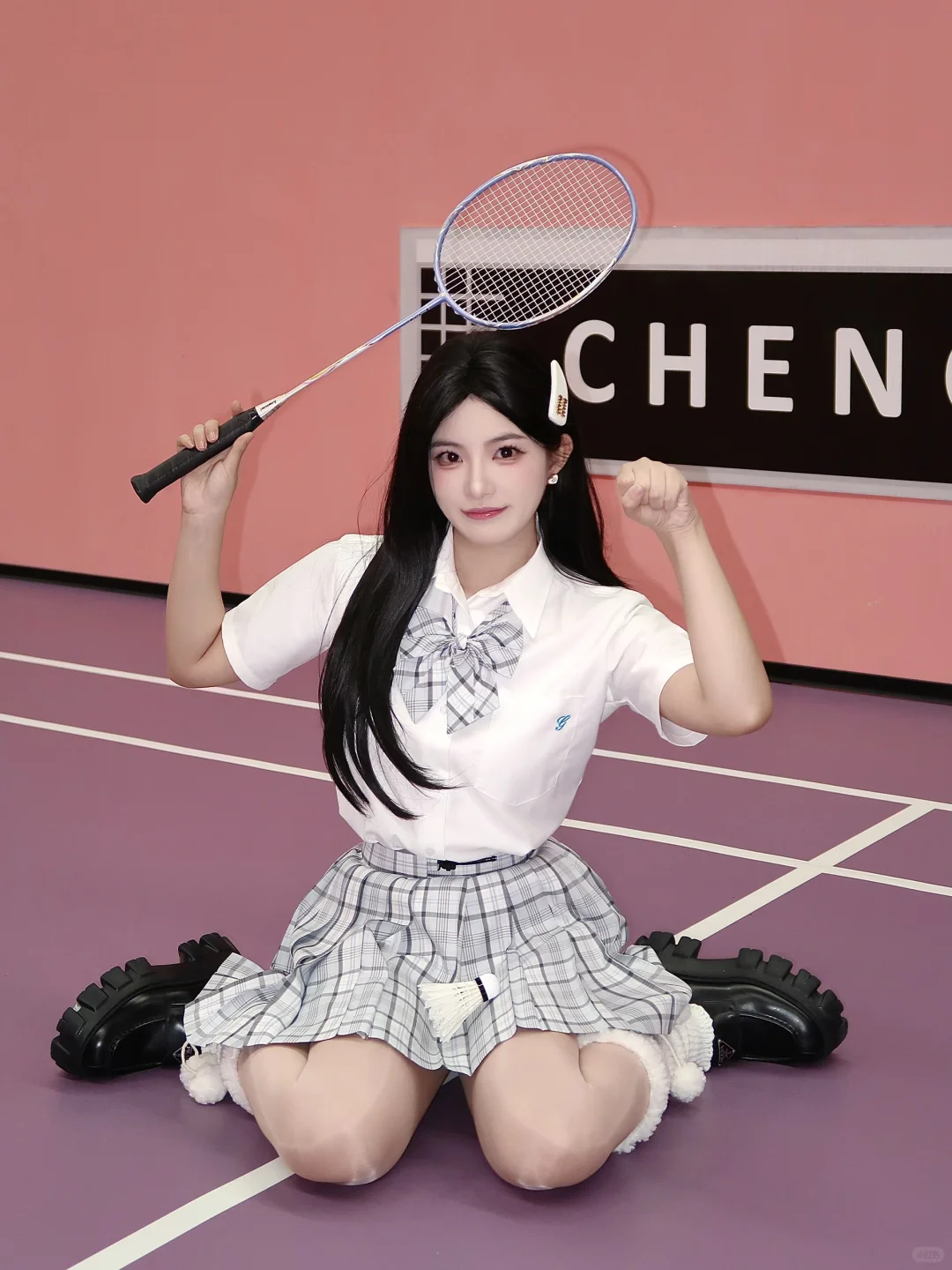 打球没赢过🏸摆拍没输过🥹