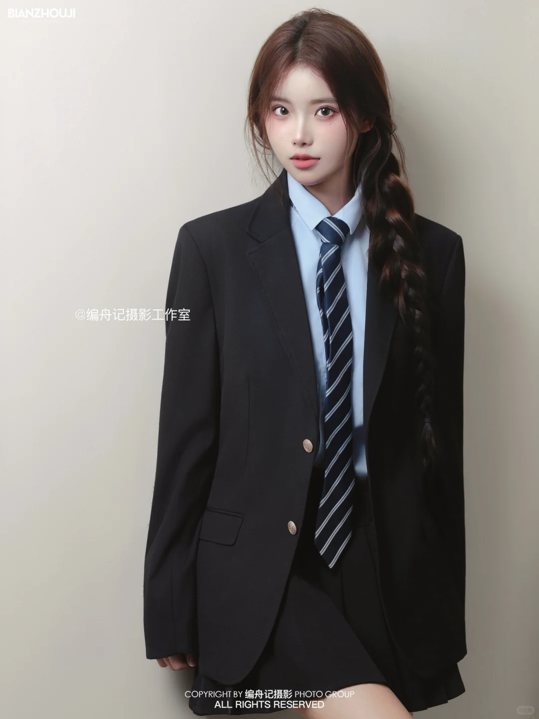 📸韩系学院风西装jk写真｜甜酷学妹感拉满了