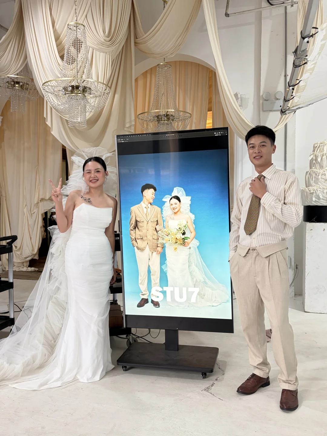 搞笑女的婚照花絮🤣真的好欢乐！！