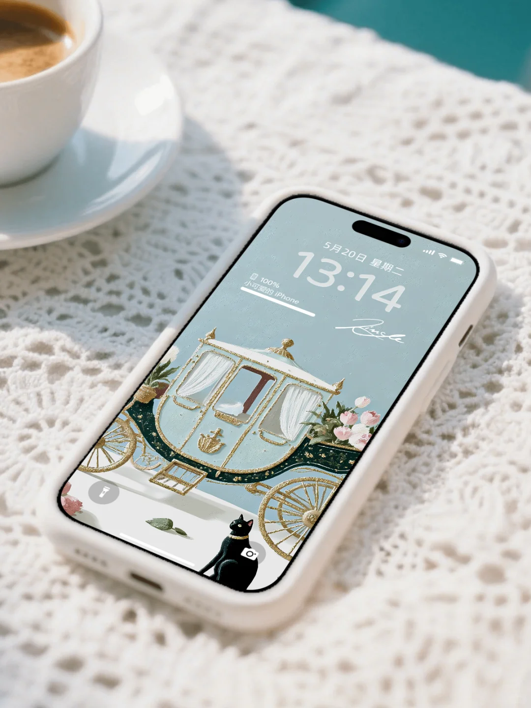 小众iPhone壁纸高清全屏 |鎏金复古绿 | B40