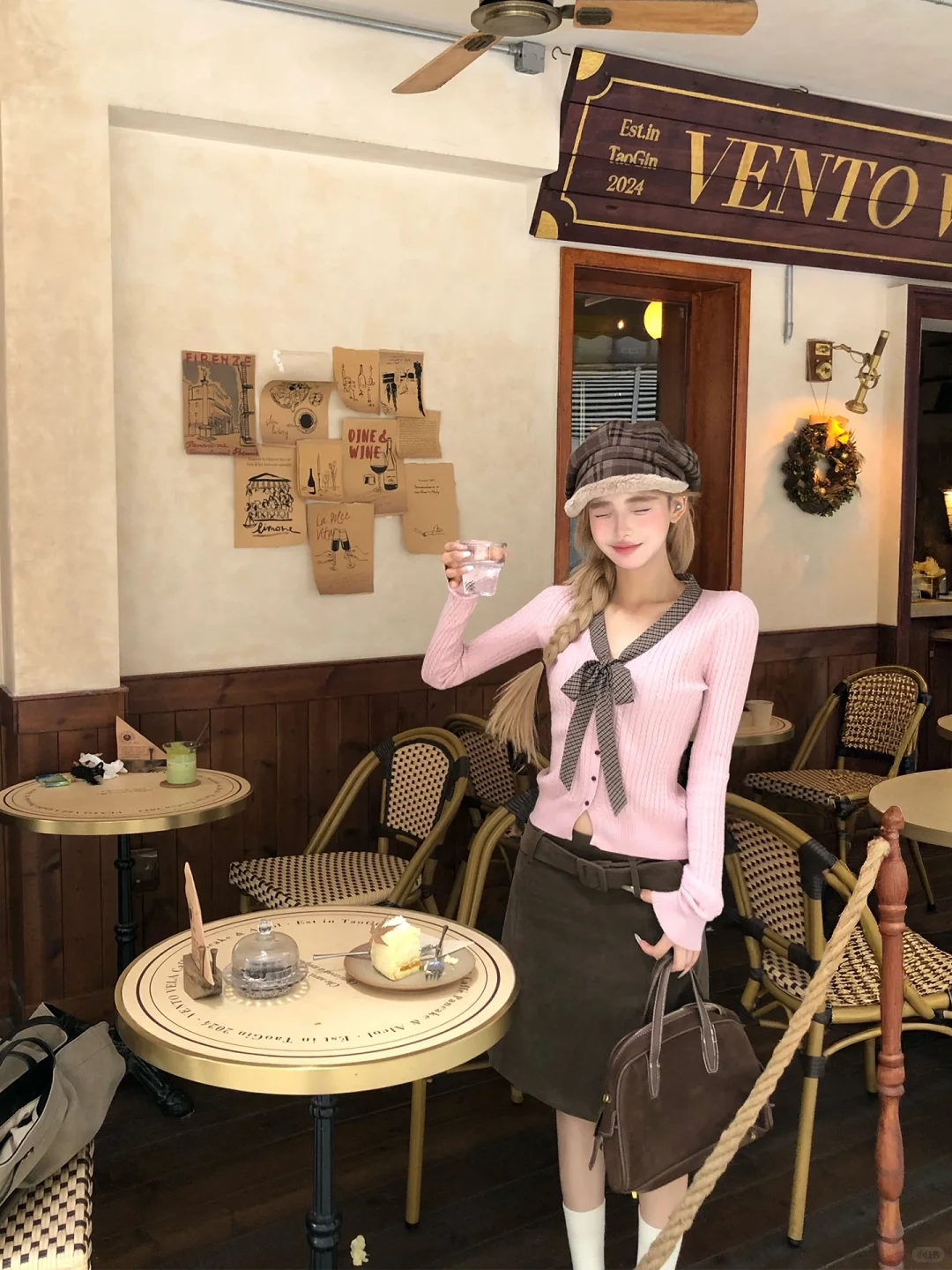 粉棕复古感少女🤎🎀