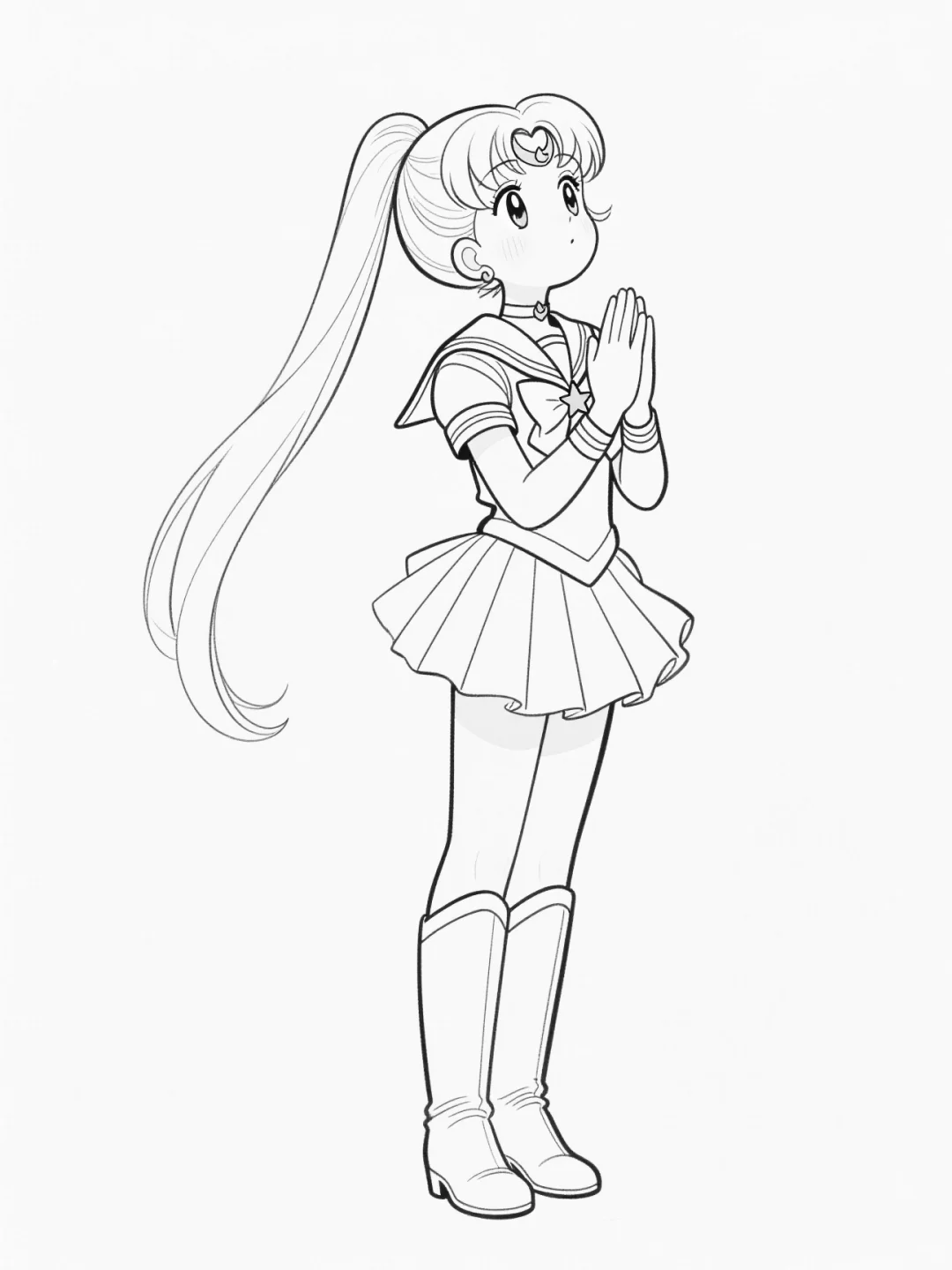 儿童涂色卡分享 | 美少女战士