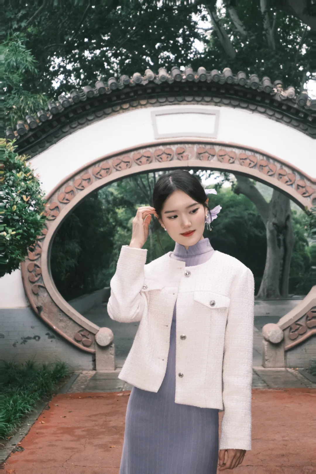 邯郸富士陪拍｜紫色旗袍💜