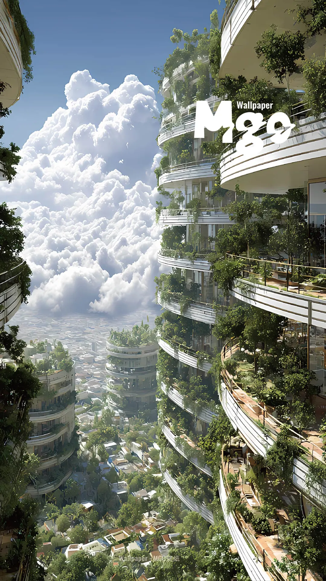 手机壁纸｜云端未来城邦