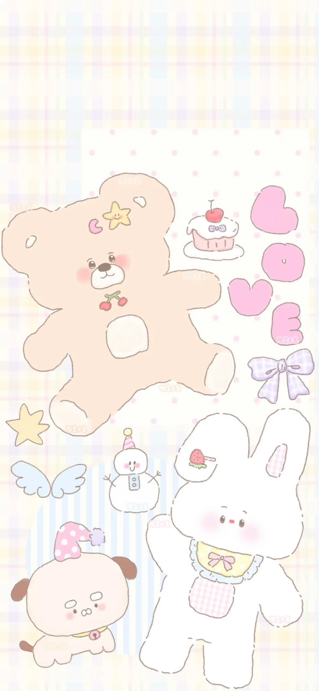 手机壁纸｜可爱治愈小熊🧸