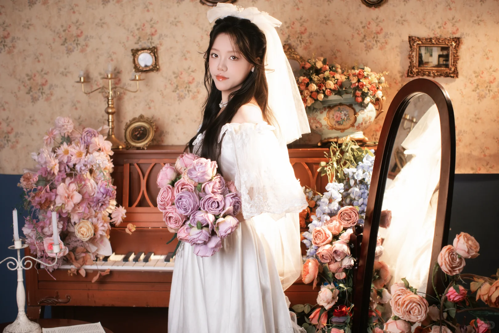 超甜氛围法式公主风婚纱写真～