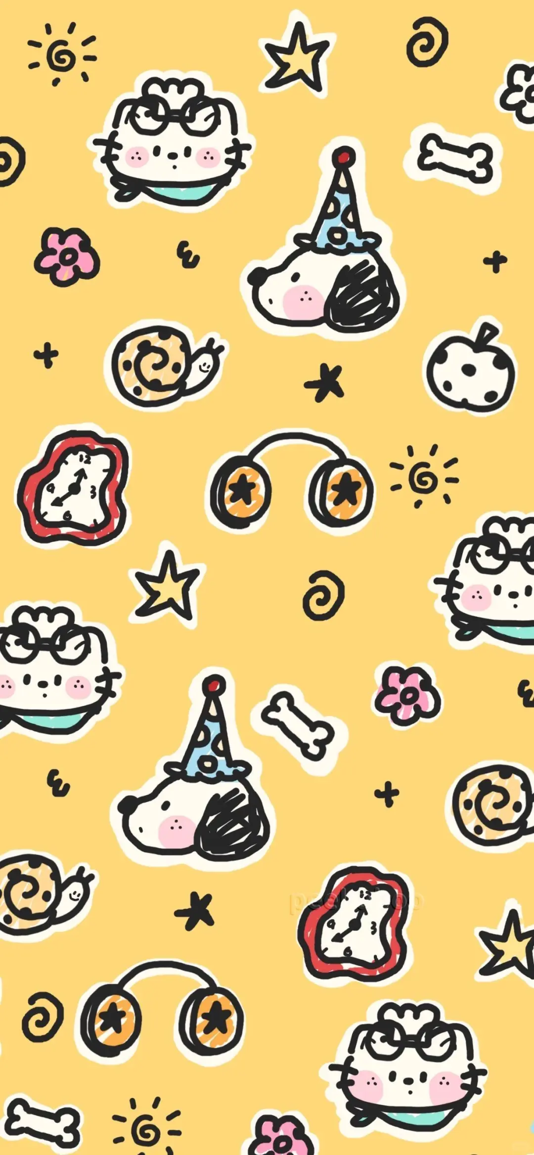 share | 超可爱的满屏复古聊天壁纸！