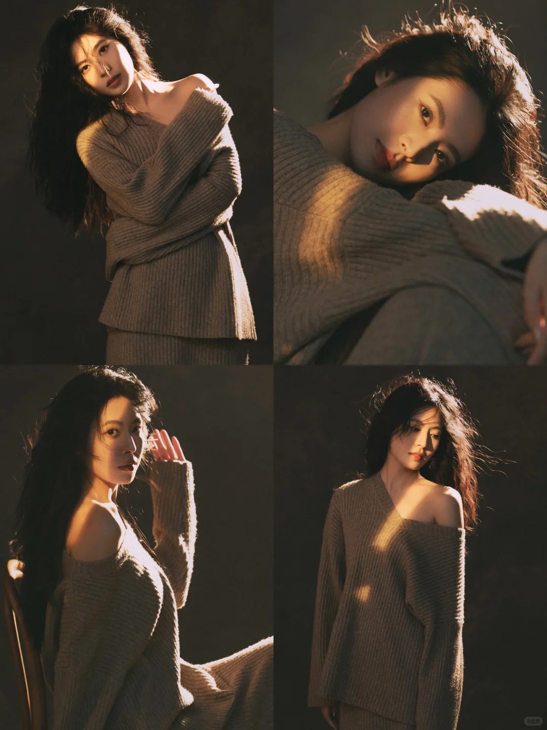 温柔风光影毛衣肖像照🔥氛围感绝了