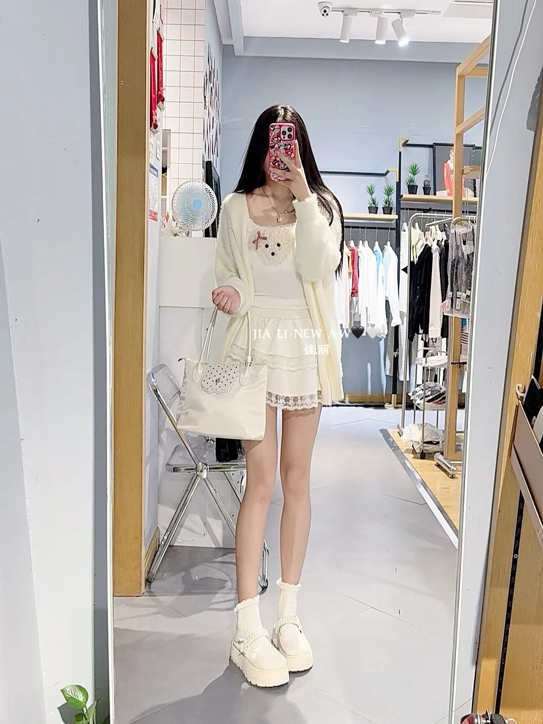 白月光这套甜妹穿搭！🤍