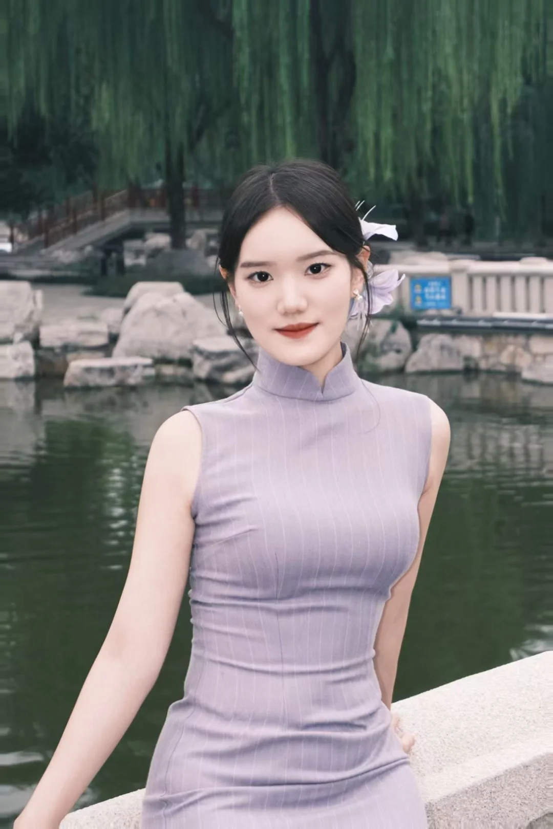 邯郸富士陪拍｜紫色旗袍💜