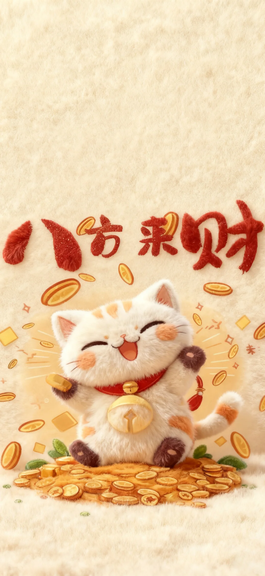 福气猫猫毛绒绒壁纸分享💰