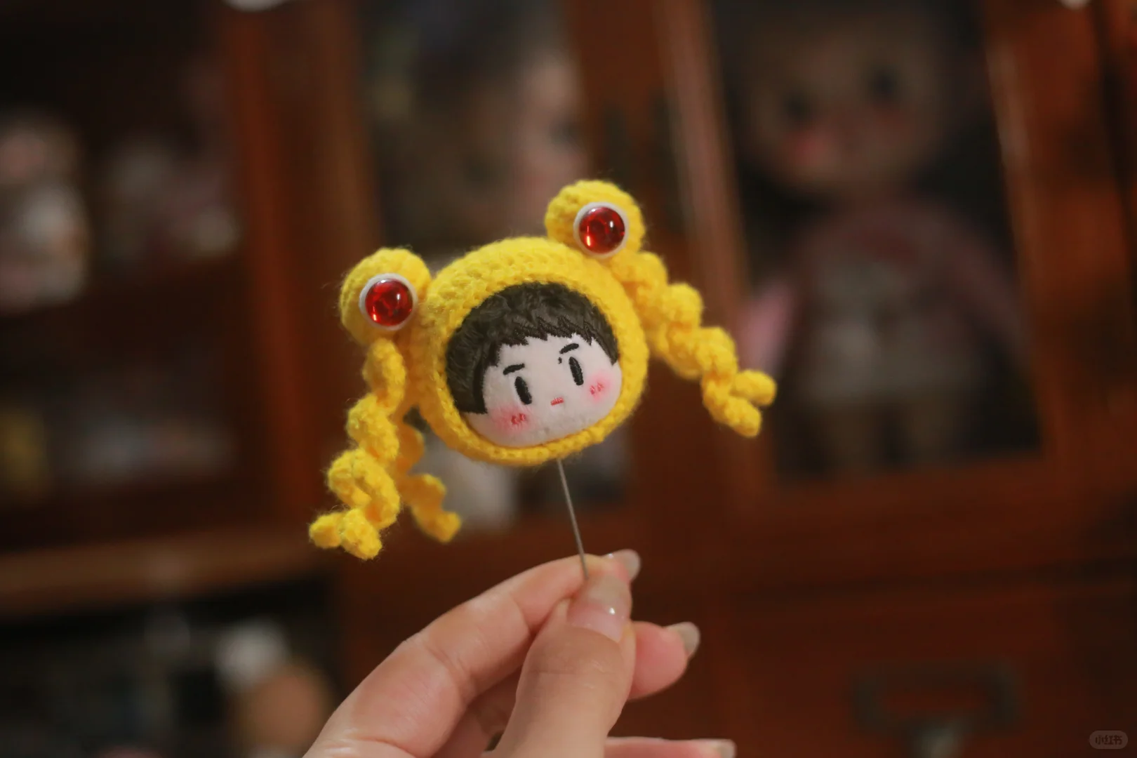 钩针5cm棉花娃娃美少女战士头套