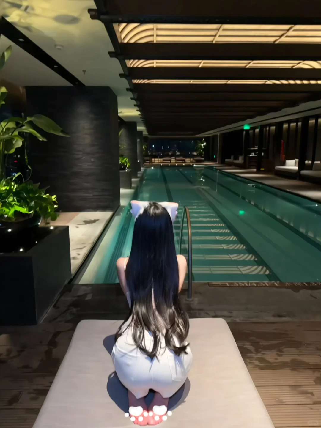 这个泳池也太好拍啦～