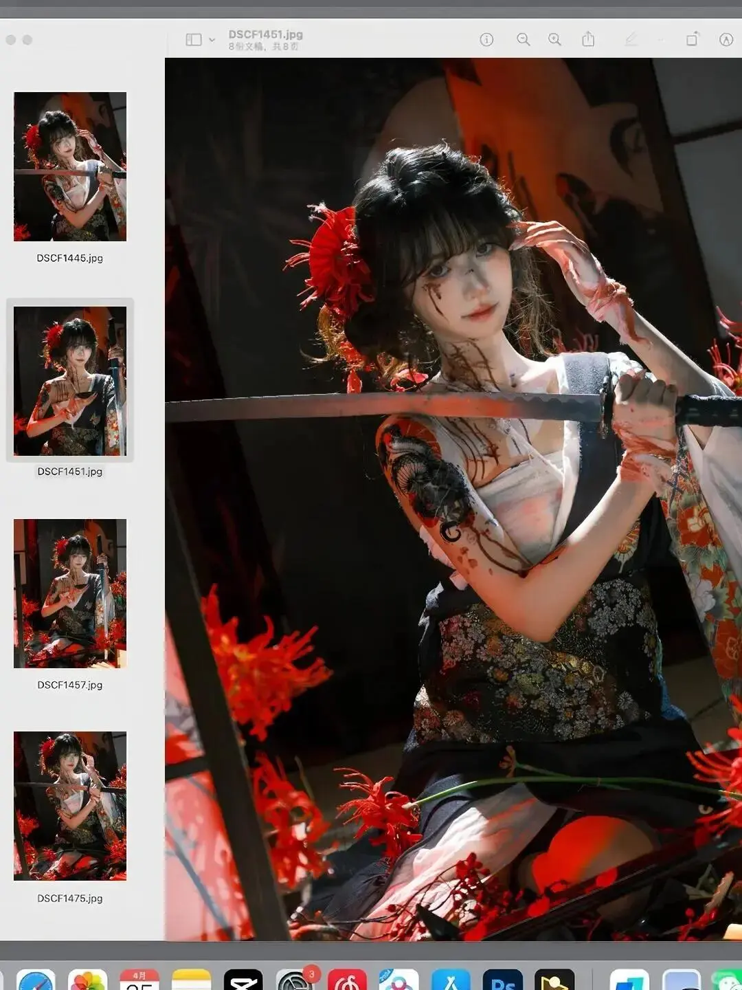 东莞超多人拍的💕恶女花魁写真⚔️美死了