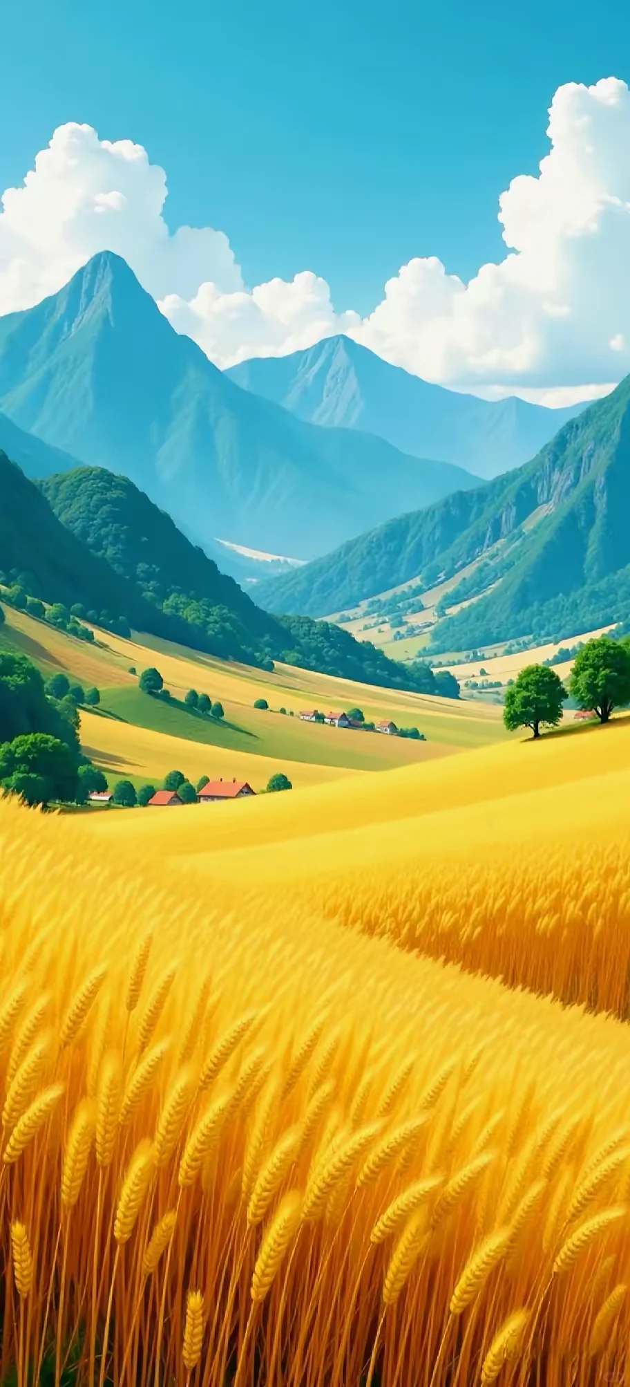 蓝色的天空，蓝色的气球，高清壁纸