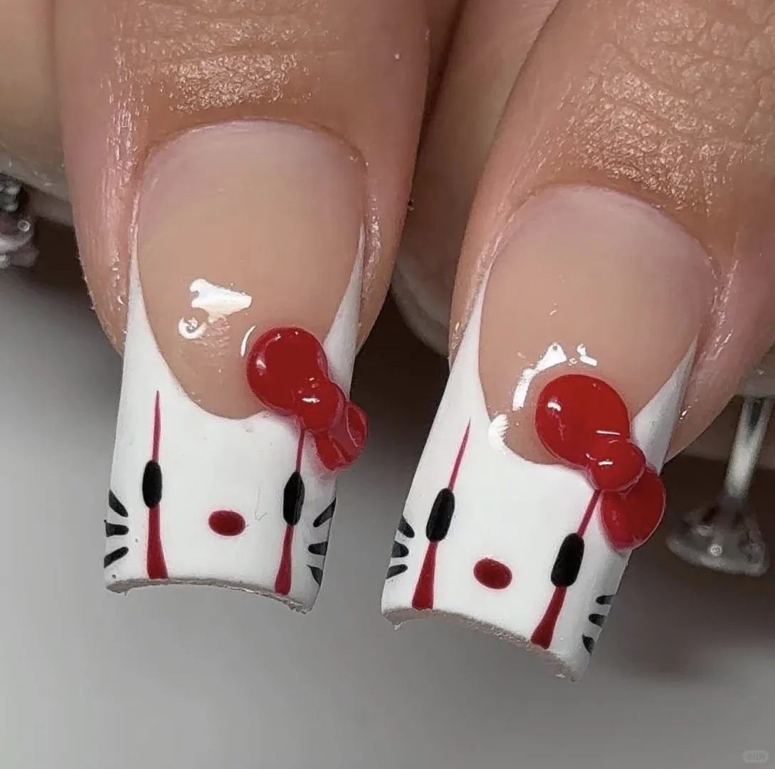 Hello Kitty👻|小众美甲