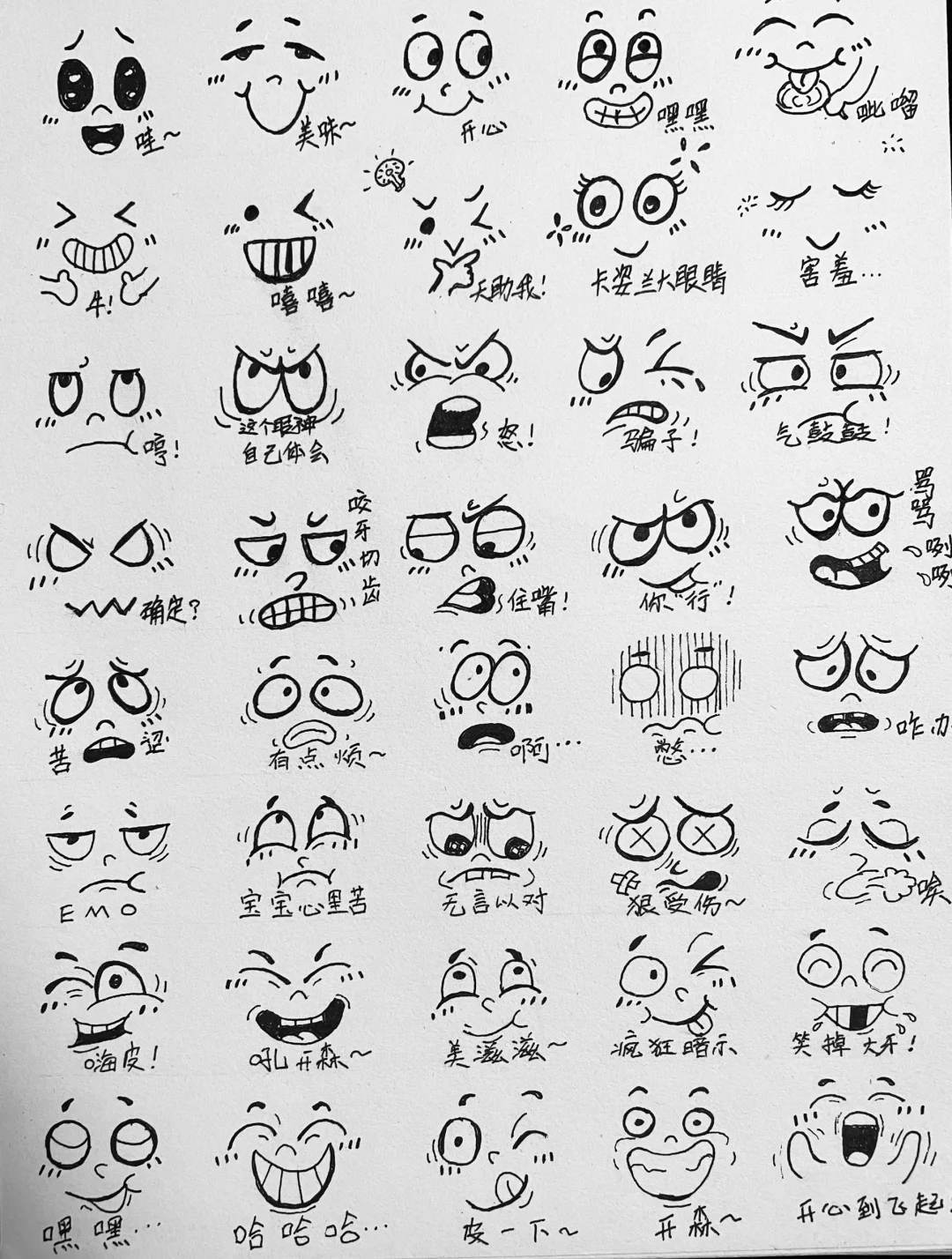 简笔画打卡第2️⃣4️⃣天、表情包