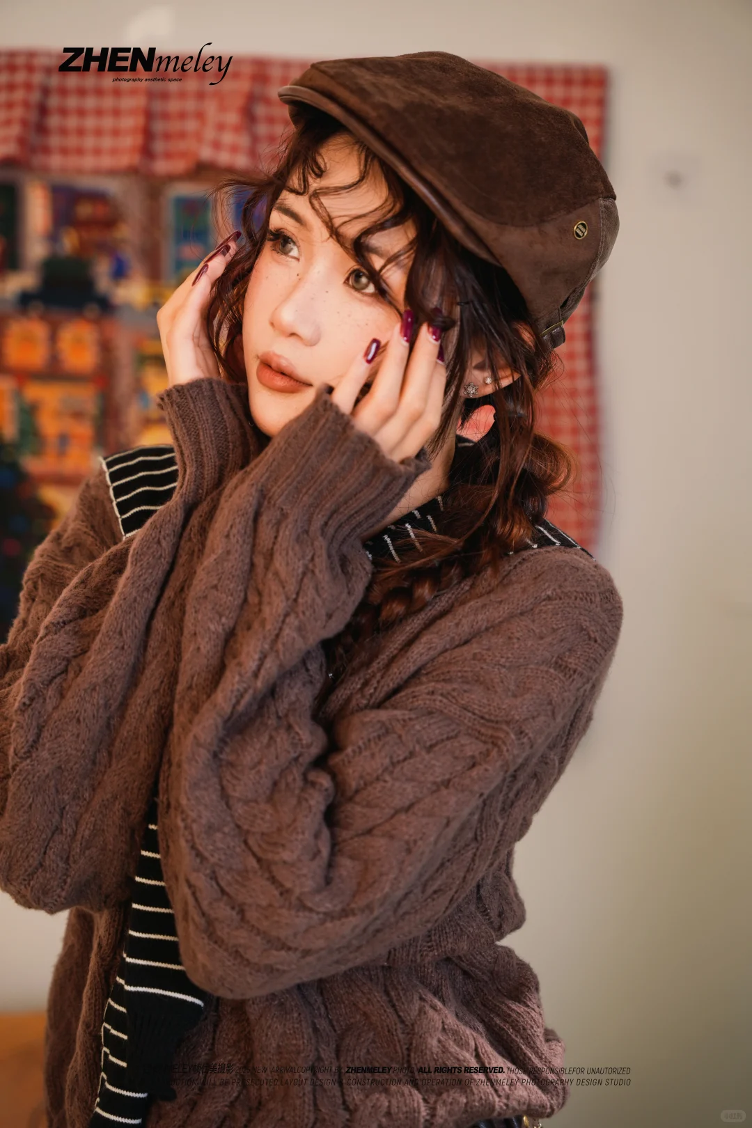 棕调甜妹的冬日治愈系写真🎄