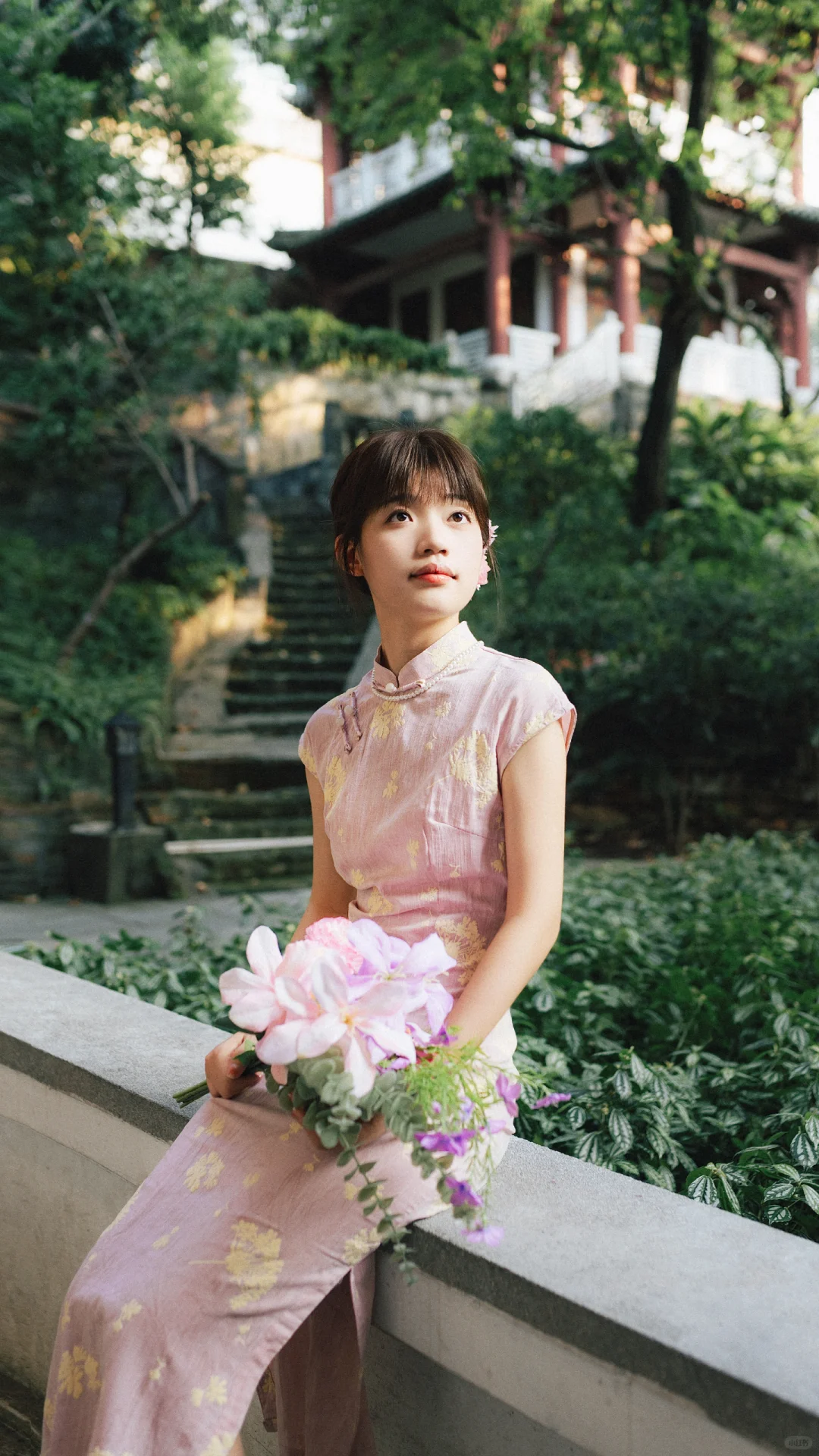 衣沾秋意浅 花与暖阳闲‖旗袍写真