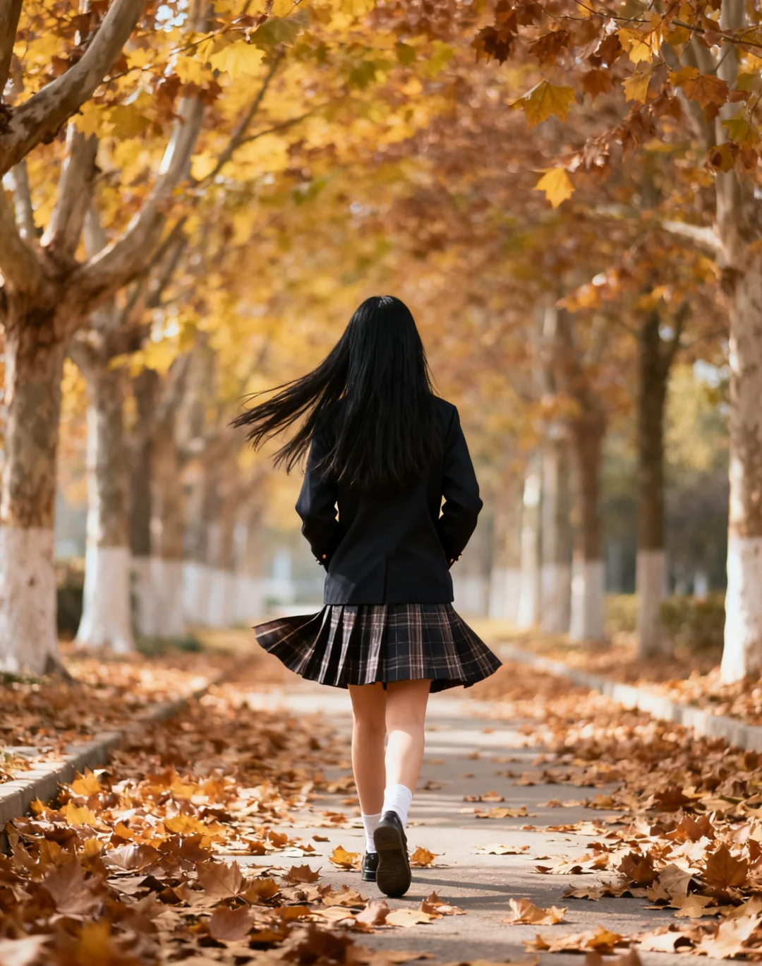 🔥秋日氛围感焊在身上！梧桐叶互动拍照姿势