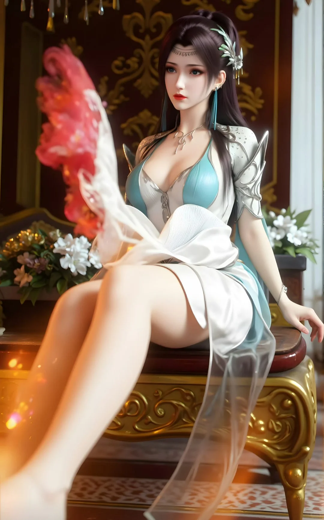 国漫女神性感穿搭对比，好身材大长腿高颜值