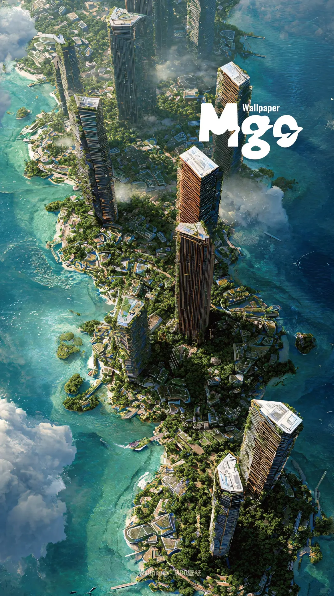 手机壁纸｜云端未来城邦