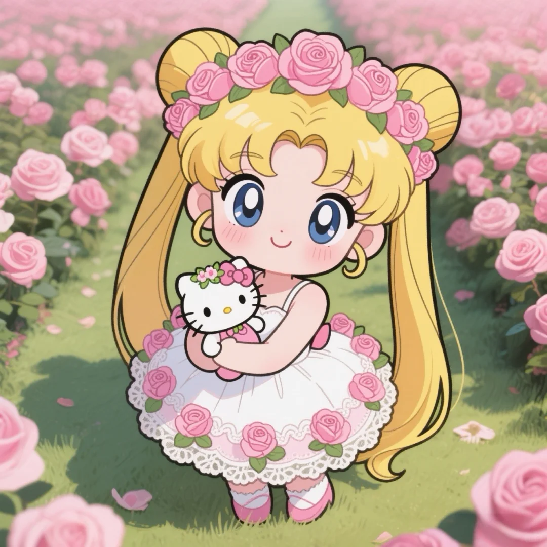 水冰月Q版x粉玫瑰庄园 | 女生头像 | 自取