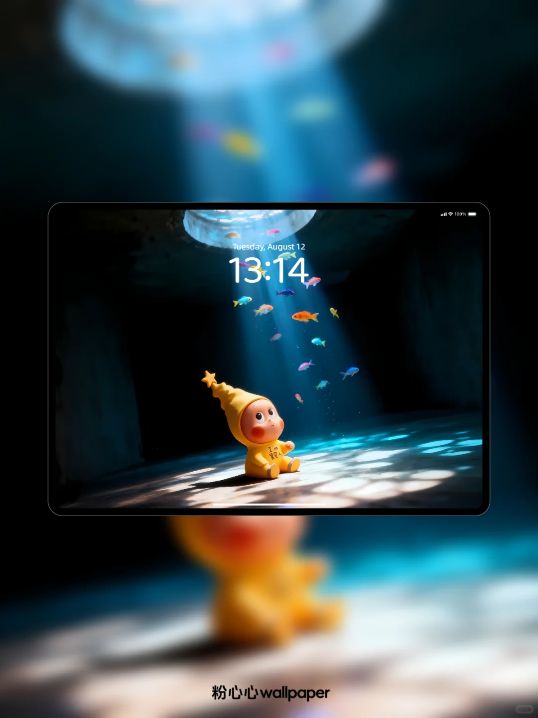 星星人和小鱼一起游泳｜动态壁纸｜111
