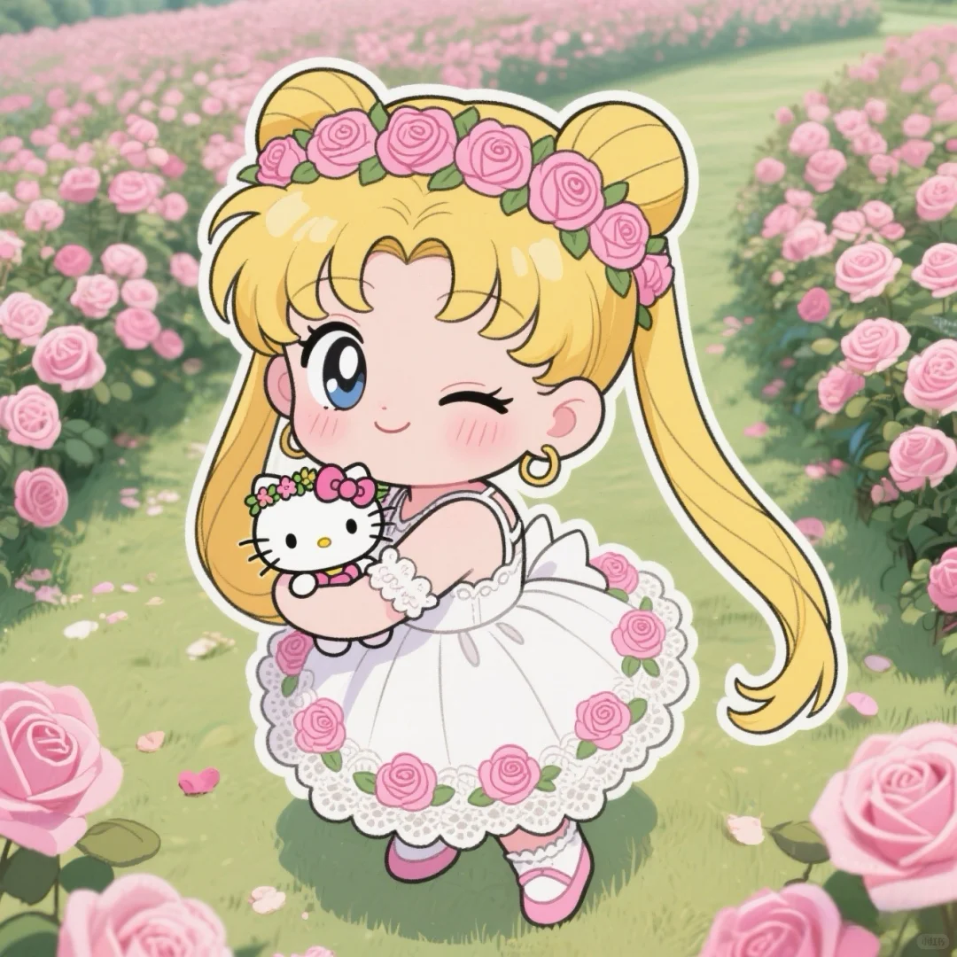 水冰月Q版x粉玫瑰庄园 | 女生头像 | 自取