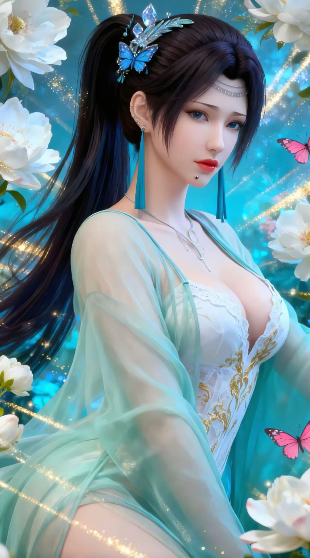 国漫女神性感穿搭对比，好身材大长腿高颜值