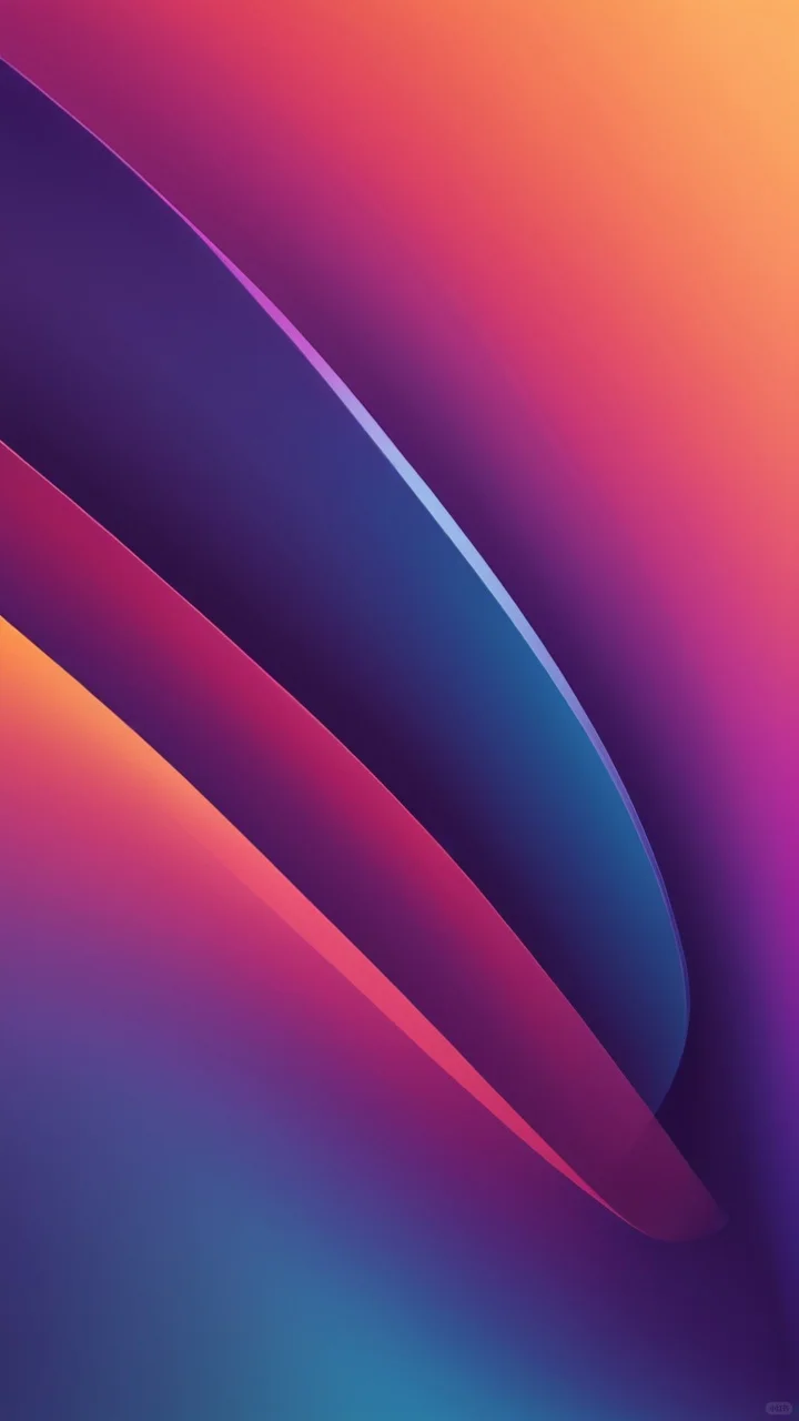 彩色的线条艺术，手机壁纸，18张