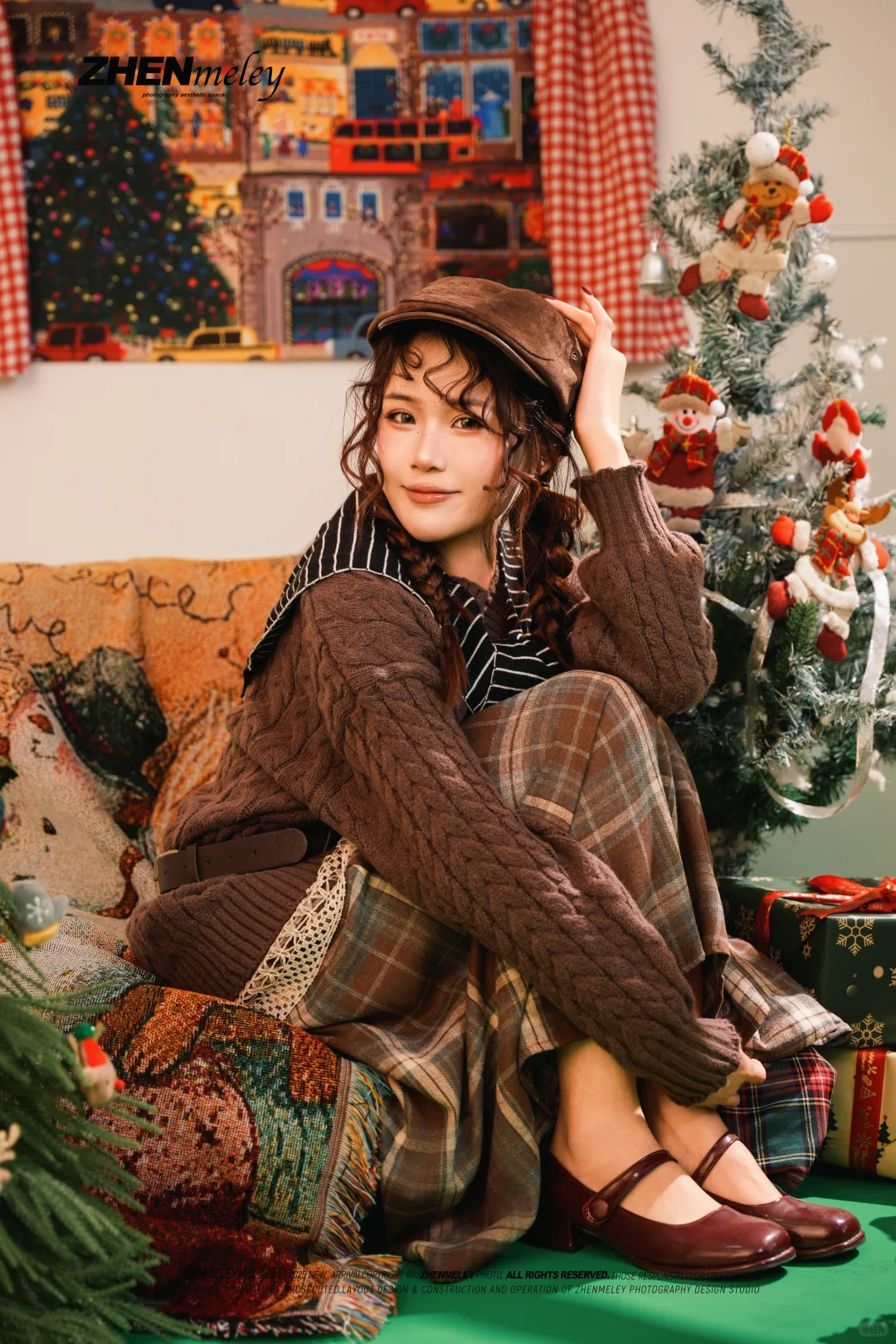 棕调甜妹的冬日治愈系写真🎄