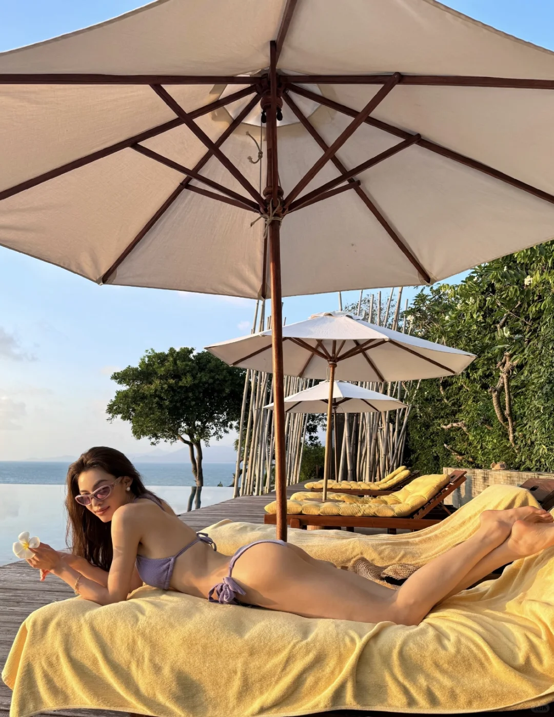 钟楚曦这身材谁看了都得羡慕吧❗