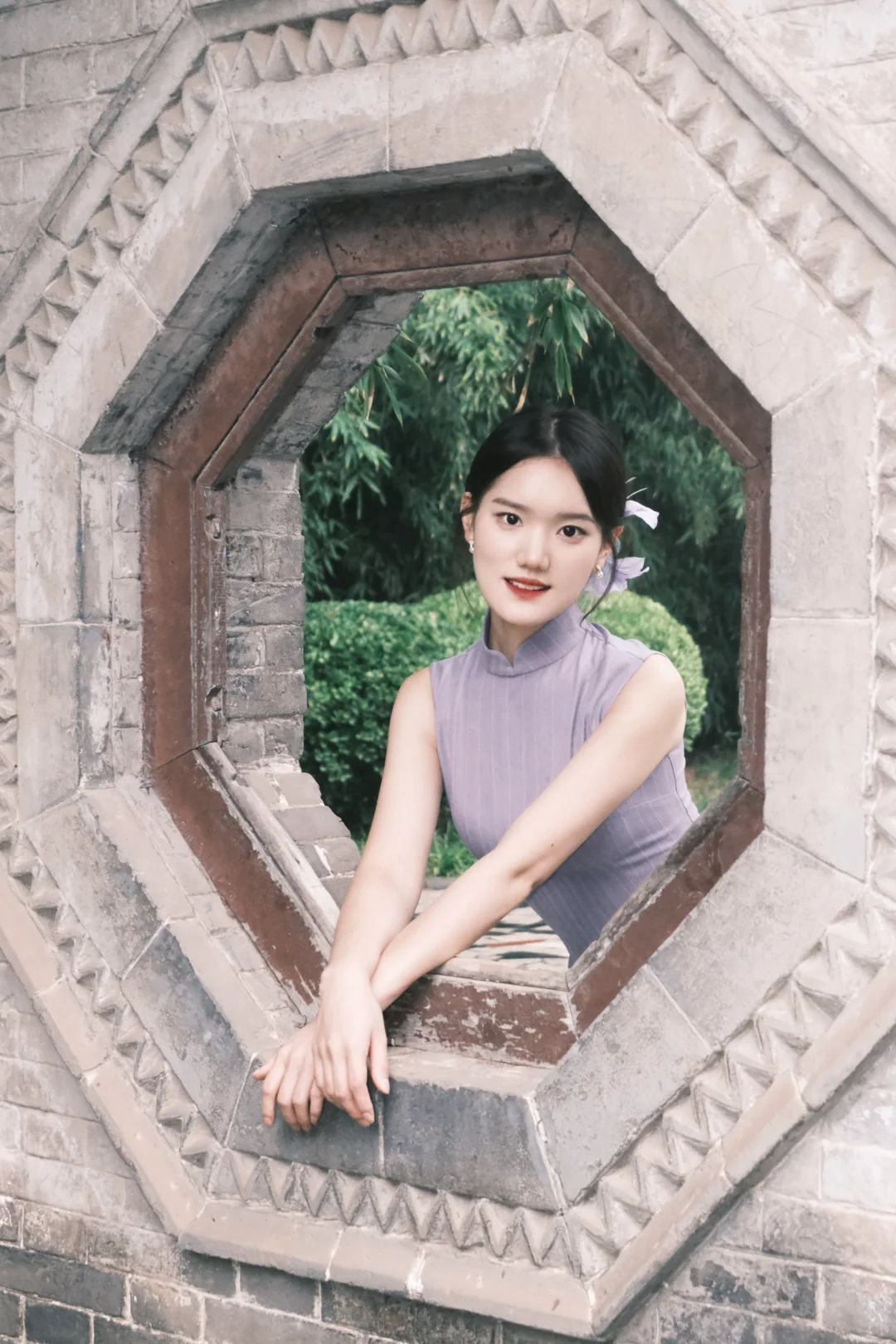 邯郸富士陪拍｜紫色旗袍💜