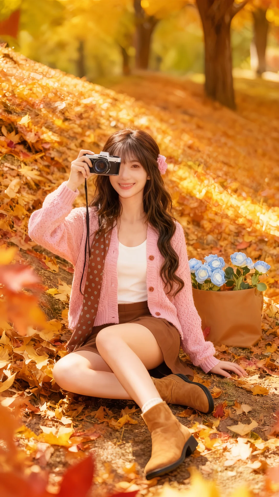 粉棕系秋日甜妹🎀