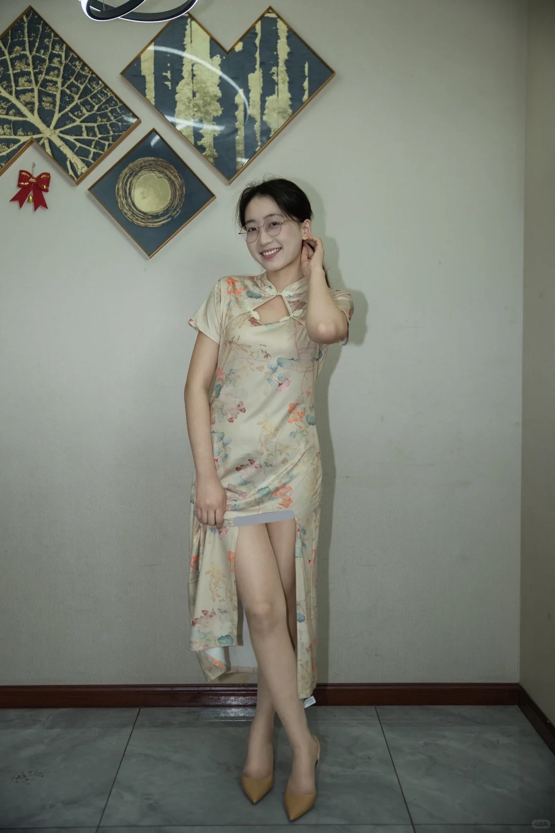 旗袍和秋天很配