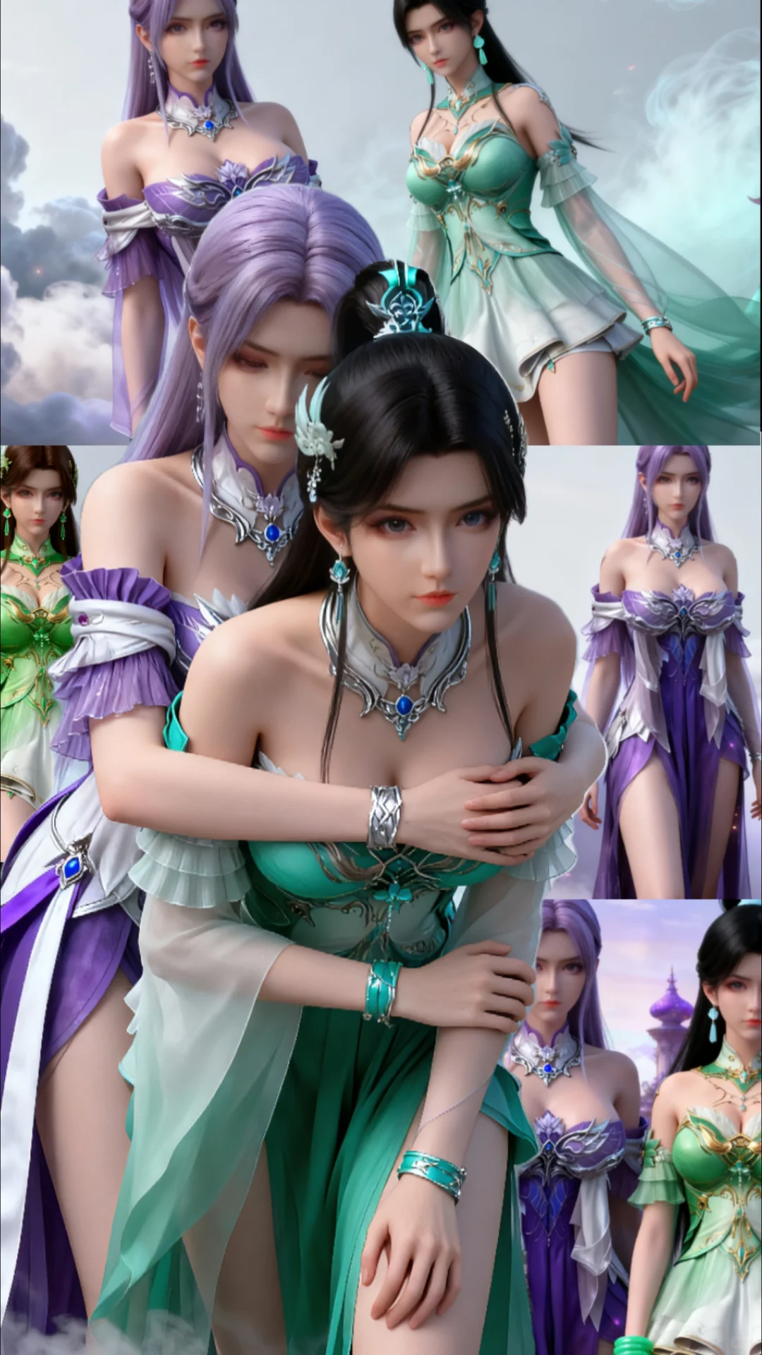 斗破苍穹古薰儿和小医仙同框