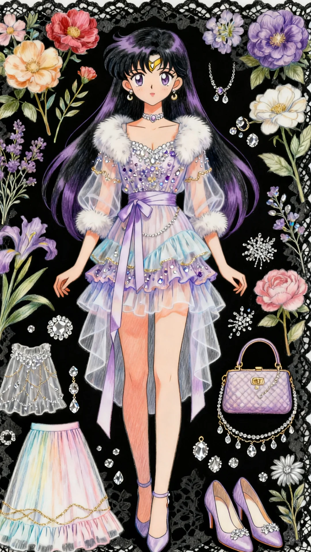 美少女战士_5人_水彩衣柜