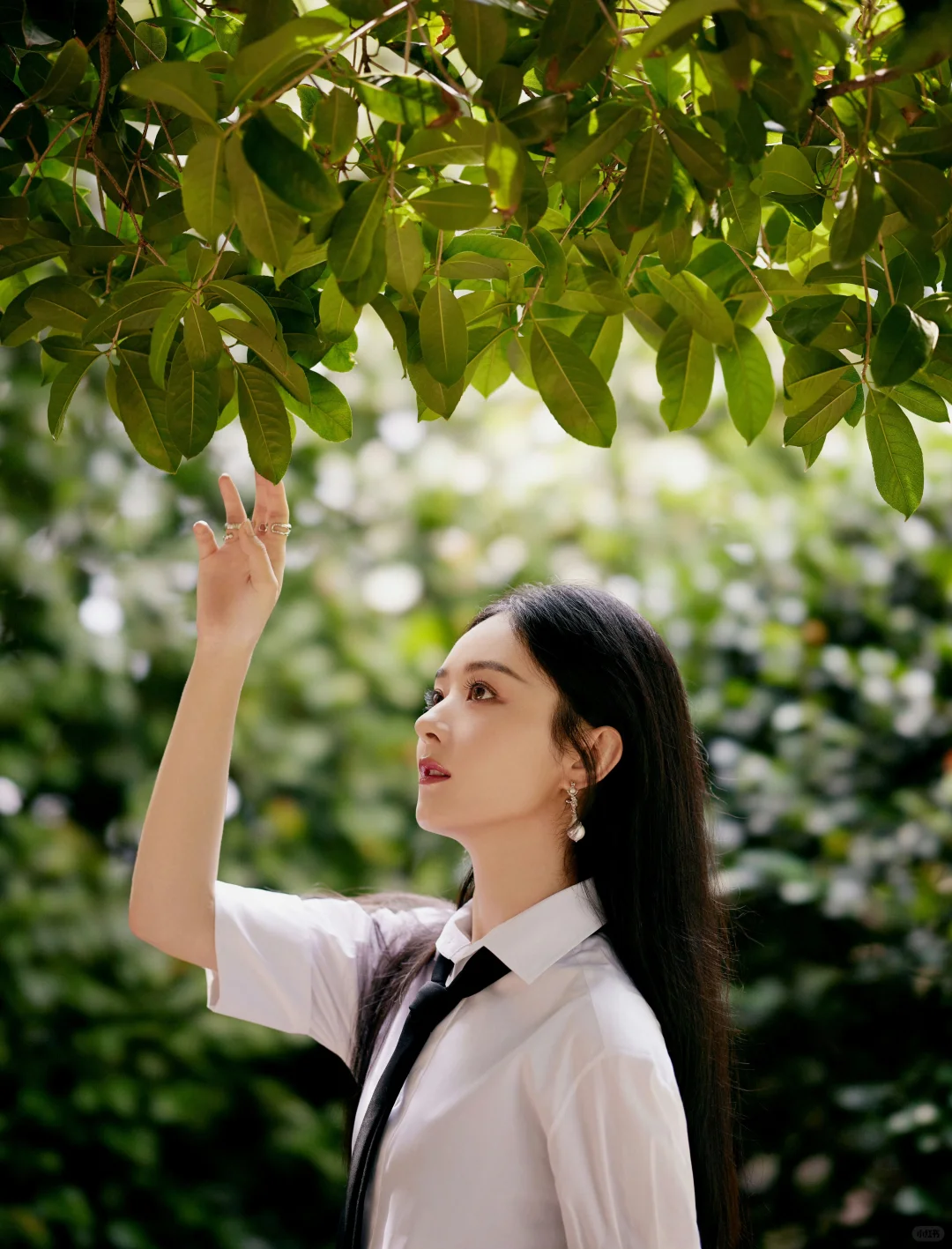 学院风赵丽颖太迷人了