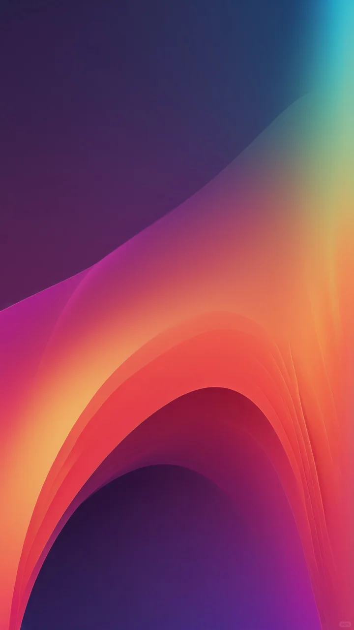 彩色的线条艺术，手机壁纸，18张