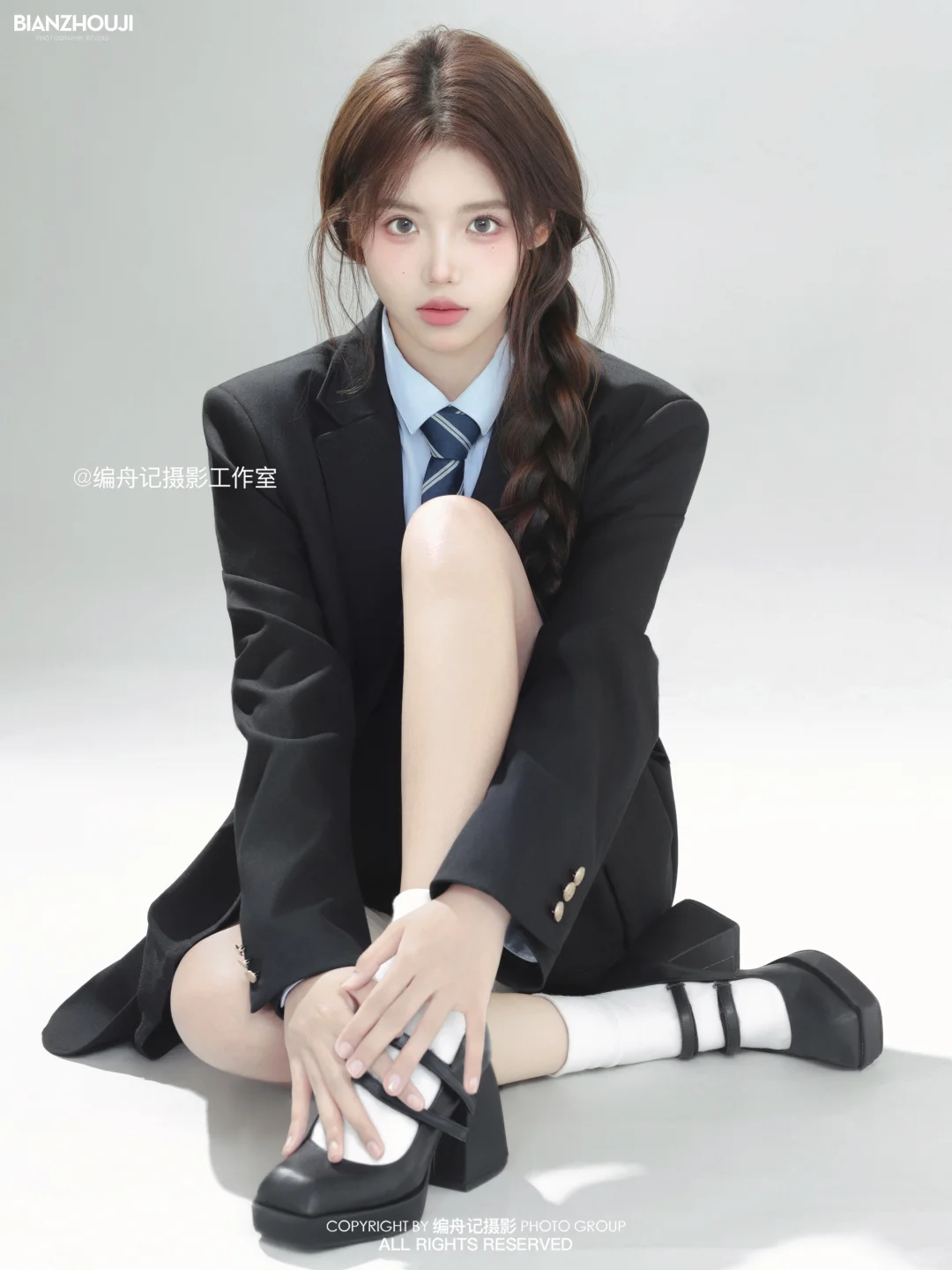 📸韩系学院风西装jk写真｜甜酷学妹感拉满了