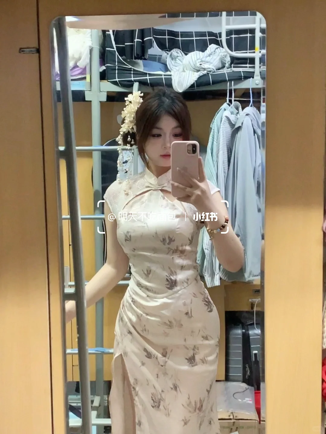 163 105｜谁懂这种超显腰臀比的旗袍！！