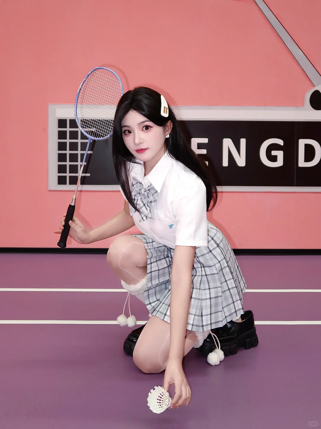 打球没赢过🏸摆拍没输过🥹