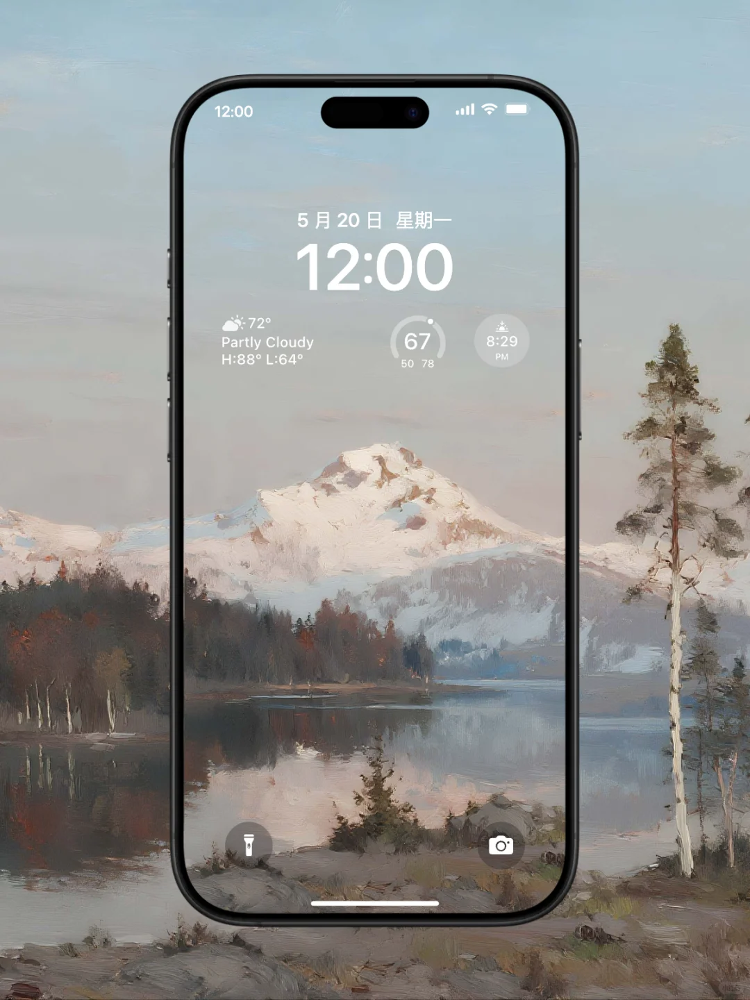 雪山下的湖泊｜雪山壁纸、湖泊壁纸