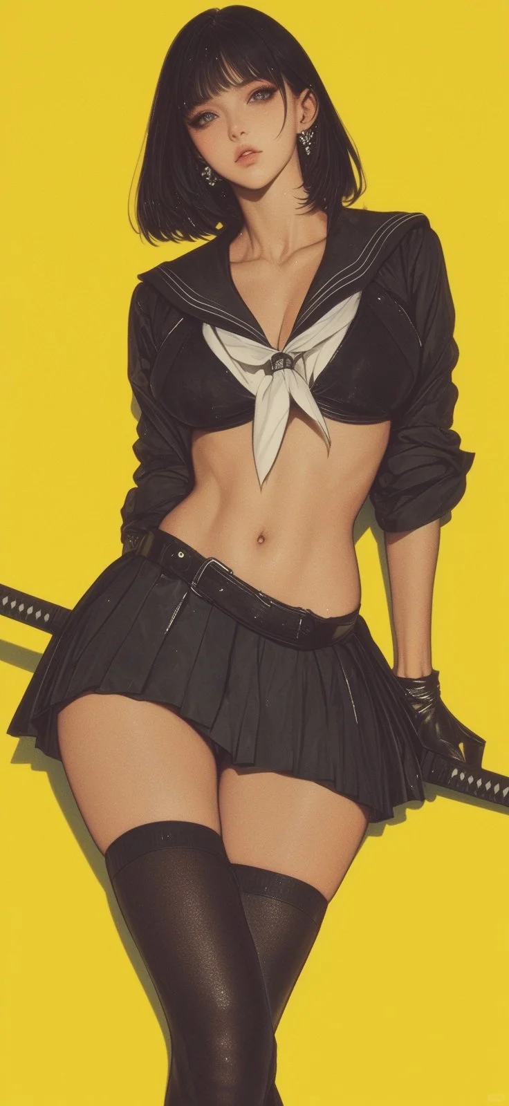 AI眼中的性感辣妹，太美了！