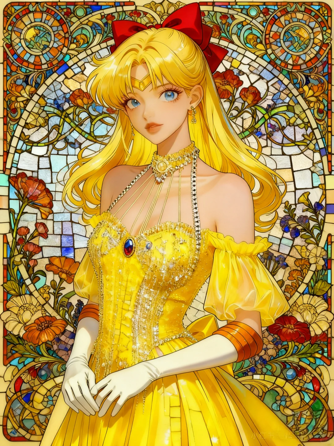 美少女战士复古头像💛穆夏风