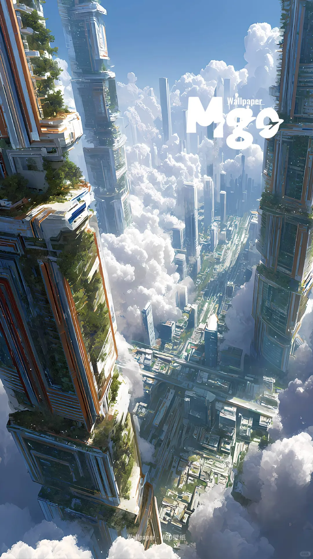手机壁纸｜云端未来城邦