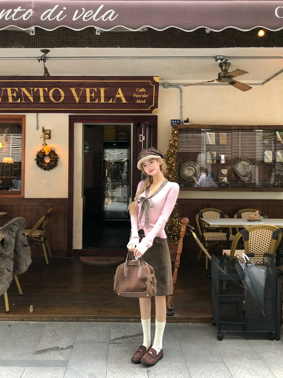粉棕复古感少女🤎🎀