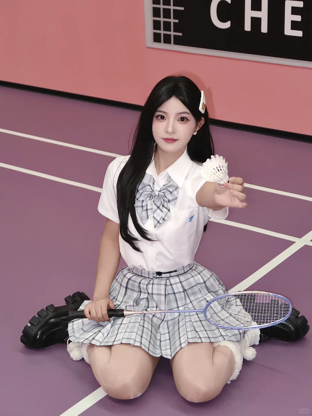 打球没赢过🏸摆拍没输过🥹