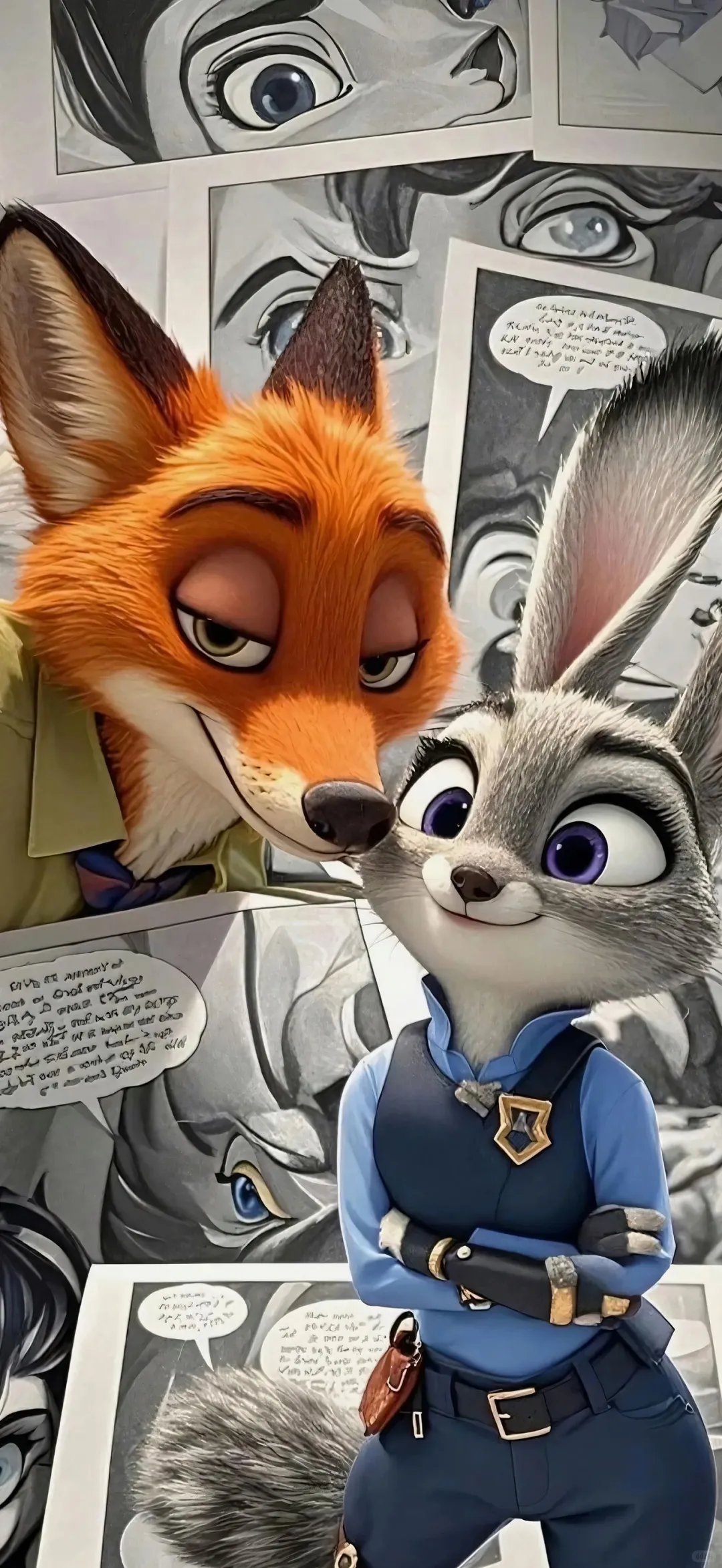 动漫情侣壁纸.尼克朱迪壁纸